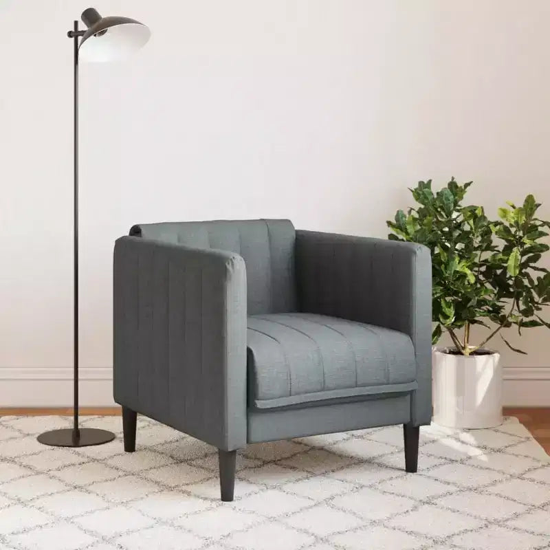 Fauteuil Canapé Cuir Suède Synthétique Marron