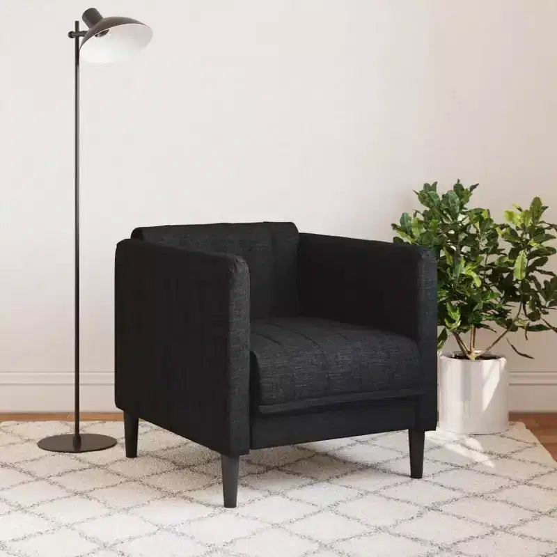 Fauteuil Canapé Cuir Suède Synthétique Marron