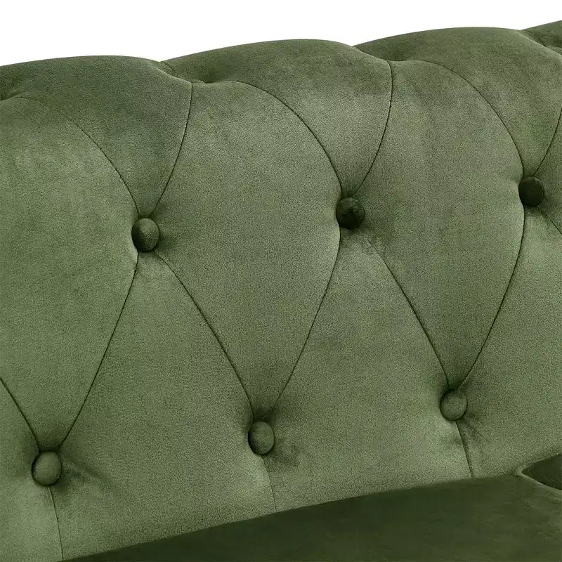 Canapé moderne, canapé classique en velours tapissé avec garniture cloutée, causeuse à bras roulés avec dossier capitonné pour salon, chambre à coucher, bureau.