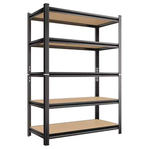Étagère de rangement métallique à 5 niveaux, étagère de rangement de 1360 kg, étagère robuste réglable