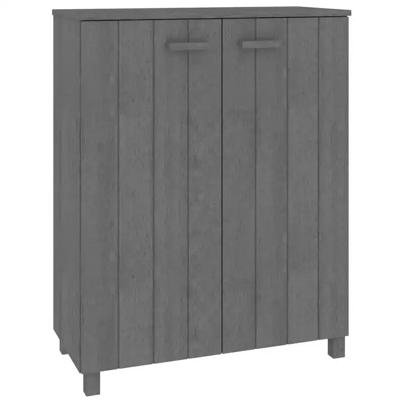 Meuble à chaussures marron miel en bois de pin massif, bois d'ingénierie 85x40x108 cm