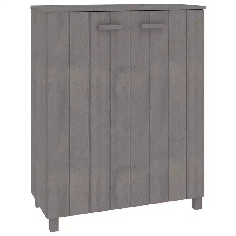 Meuble à chaussures marron miel en bois de pin massif, bois d'ingénierie 85x40x108 cm